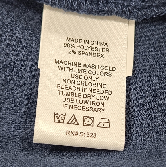 Ladies CeCe Blouse Blue XL - Picture 3 of 7